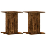 Plant Stands 2 pcs Smoked Oak 30x30x40 cm Engineered Wood 3307850