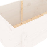Garden Raised Bed White 160x50x57 cm Solid Wood Pine 825220
