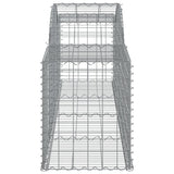 Arched Gabion Baskets 20 pcs 300x50x60/80 cm Galvanised Iron 3146679