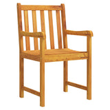 Garden Dining Set 7 pcs Brown Solid Acacia Wood 3375647
