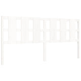 Bed Frame without Mattress White 200x200 cm Solid Wood Pine 3192252