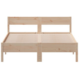 Bed Frame without Mattress 120x190 cm Small Double Solid Wood Pine 842774