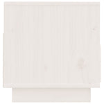 TV Cabinet White 60x35x37 cm Solid Wood Pine 813426