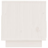 TV Cabinet White 60x35x37 cm Solid Wood Pine 813426