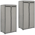 Wardrobes 2 pcs Grey 75x50x160 cm 282444