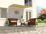 143752 Retractable Awning 150x150 cm Yellow and White
