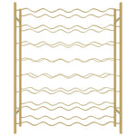 Wine Rack for 48 Bottles Gold Metal 340909