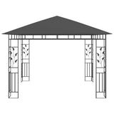 Gazebo with Mosquito Net&LED String Lights 3x3x2.73m Anthracite 3070316