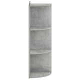 Corner Shelf 3-Tier 41.5 x 41.5 x 107.5 cm Engineered Wood 8016345