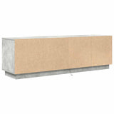 TV Cabinet with LED Lights Concrete Grey 160.5x41x50 cm 3328429