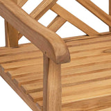 Garden Chair 2 pcs 60 x 58 x 90 cm Solid Teak Wood 42001963