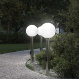 Bollard Lights with Outlet 3 pcs 80 cm Stainless Steel IP44 4006104