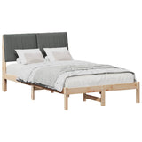 Bed Frame with Headboard Brown 120 x 200 cm Solid Pine Wood 878890