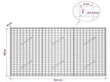 Gabion with 3.5 mm Wire and 5x5 cm Mesh 150x10x100 cm 3462045