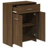 Bathroom Cabinet Brown Oak 60x33x80 cm Engineered Wood 815665