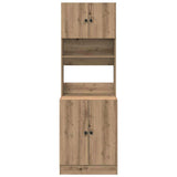 Kitchen Sideboard with Shelf 2 pcs Artisan Oak 60 x 50 x 180 cm 3365556