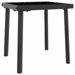 Sun Lounger with Table 2 pcs Black, White 40 x 40 x 40.5 cm 42009981
