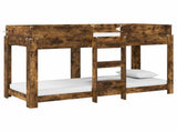 Bunk Bed for Kids Smoked Oak 75 x 190 cm Engineered Wood 3410543