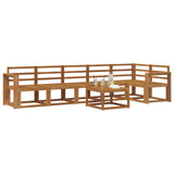 Outdoor Sofa Set 7 pcs Natural Solid Acacia Wood 3366502