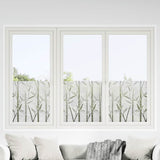 Window Films 4 pcs Frosted Bamboo Pattern PVC 3208964