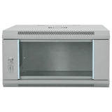 Network Cabinet with Storage Grey 60 x 45 x 35 cm Steel 42017634