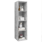 Wall-mounted TV Cabinet Concrete Grey 37x37x142.5 cm Engineered Wood 805493