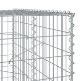 Gabion Basket with Cover 700x100x200 cm Galvanised Iron 3295237