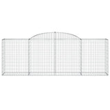 Arched Gabion Baskets 5 pcs 300x50x100/120 cm Galvanised Iron 3146704
