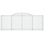 Arched Gabion Baskets 13 pcs 300x50x100/120 cm Galvanised Iron 3146712