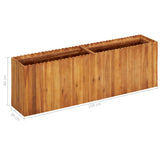 Garden Raised Bed 150x30x50 cm Solid Acacia Wood 45925