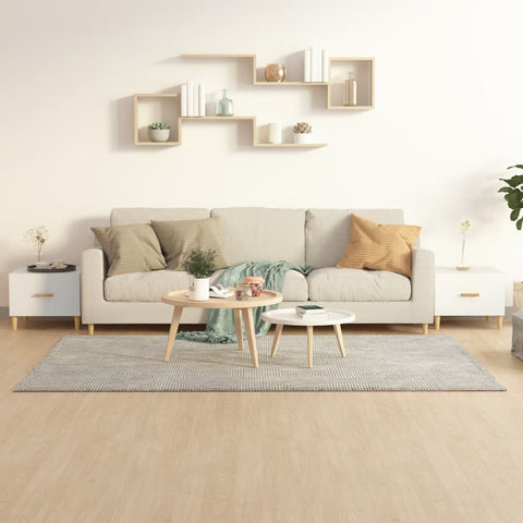 Coffee Tables 2 pcs White 50x50x40 cm Engineered Wood 812709