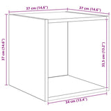 TV Cabinet Set Wall-mounted 4 pcs Black Oak Engineered Wood 3393289