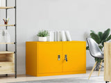Storage Cabinet Mustard Yellow 90 x 40 x 70 cm Steel 891637