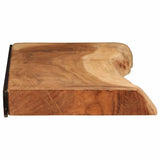Wall Shelves 2 pcs 100x20x3.5 cm Solid Wood Acacia 373627