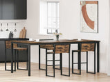 Standing Bar Table Engineered Wood 3415398
