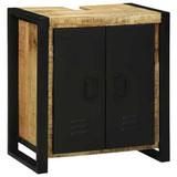 Sink cabinet with Shelf Brown 55 x 35 x 60 cm Solid Mango Wood 4016010