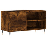 ZNTS Record Cabinet Smoked Oak 85x38x48 cm Engineered Wood 831697