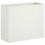 Garden Planter 2 pcs White 50 x 20 x 40 cm Cold-rolled Steel 8005445