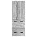 Cabinet Set 2 pcs Grey Sonoma 66 x 34.5 x 87 cm Engineered Wood 3416967