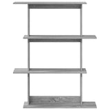 Wall Shelving Unit Grey 100 x 20 x 126 cm Engineered Wood 8012065
