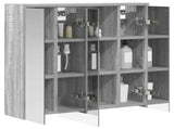 Bathroom Mirror Cabinet Grey Sonoma 63.5 x 16 x 62.5 cm 889156