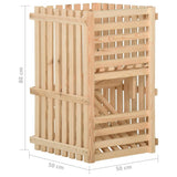 Potato Box 50x50x80 cm Solid Pinewood 327329