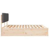 Bed Frame with Upholstered Headboard Dark Grey 180 x 200 cm 3398215