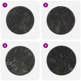 Table Top Black 60x2.5 cm Marble 149196
