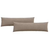 Sofa Pillows 2 pcs Taupe 145 x 40 cm Fabric 42013854