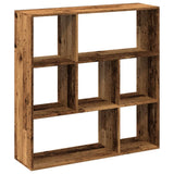 Room Divider Bookcase Old Wood 102x29x103.5 cm Engineered Wood 858055