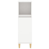 Bathroom Cabinet White 30x30x100 cm Engineered Wood 819804