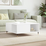 Coffee Table White 80x80x36.5 cm Engineered Wood 830772