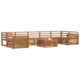 Outdoor Sofa Set 8 pcs Natural Solid Acacia Wood 3373184