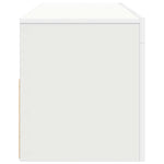 TV Cabinet with LED Lights White 120x35x40 cm 804310